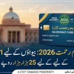 CM Punjab Rehmat Card for bewa and yateem child