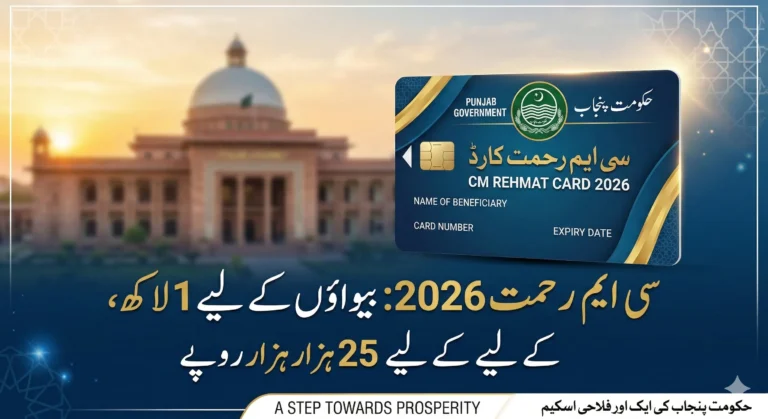 CM Punjab Rehmat Card for bewa and yateem child
