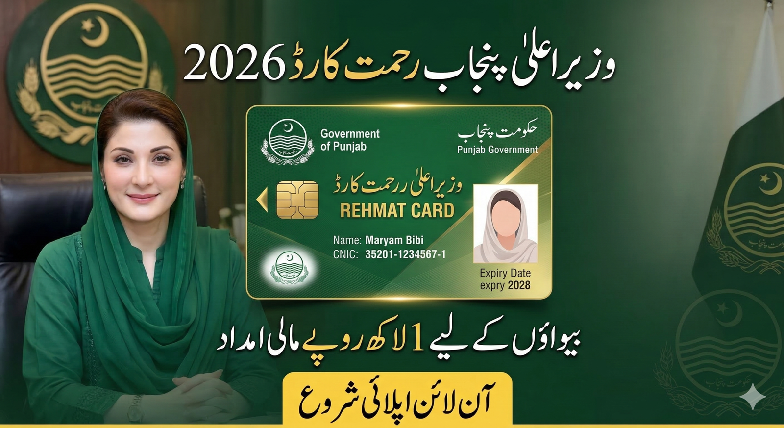 Cm Punjab Maryam nawaz Rehmat Card scheme 2026 latest update