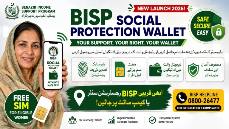 BISP social protection wallet campaign