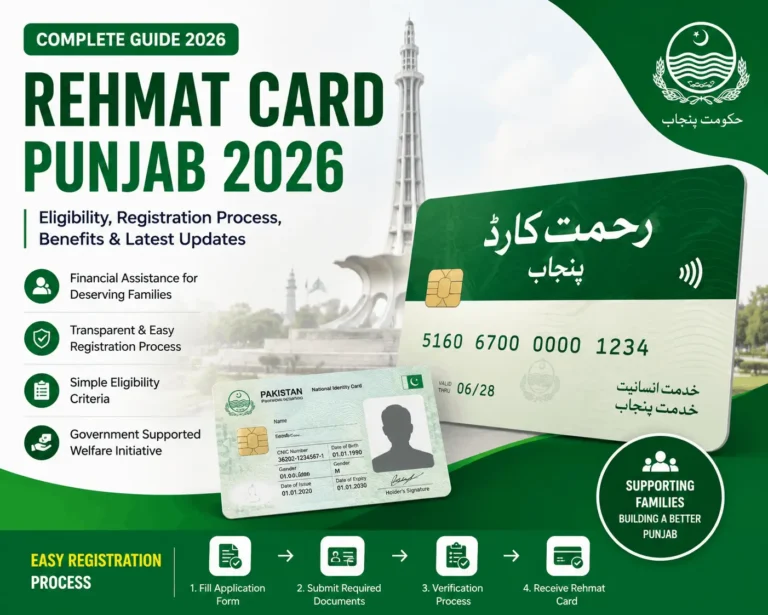 Rehmat Card Punjab 2026: Complete Eligibility, Registration Process, Benefits & Latest Updates