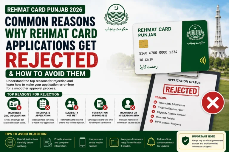 Why Rehmat Card Applications Get Rejected in 2026 | Common Reasons & Solutions