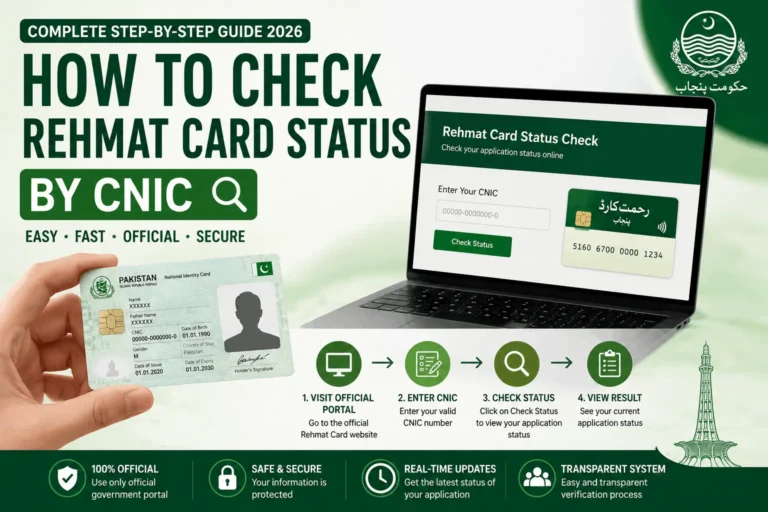 How to Check Rehmat Card Status by CNIC in 2026 | Complete Guide